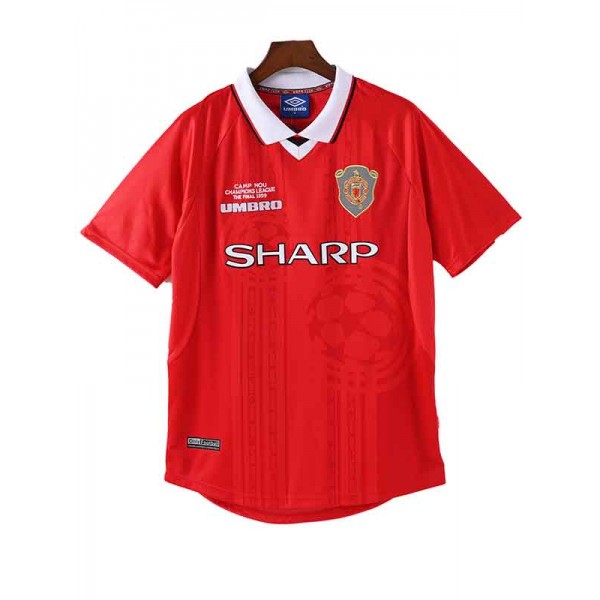 Manchester united home jersey mens retro shirt 1999-2000